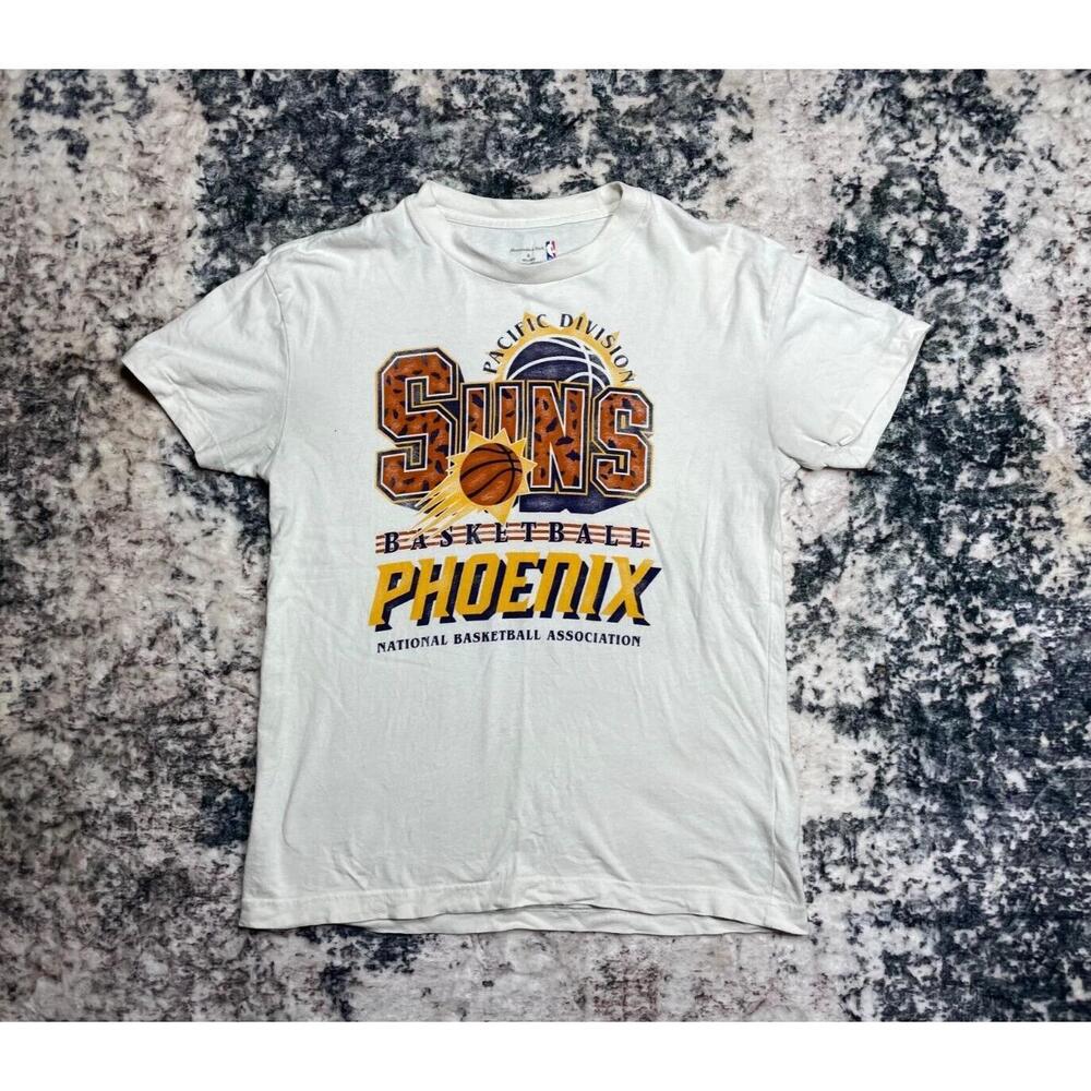 Phoenix Suns Pacific Division Basketball White T Shirt Af Small